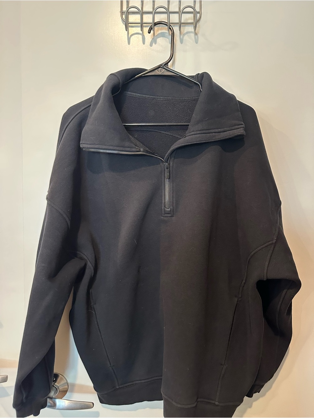 lululemon athletica Black Quarter-Zip Pullover Sweatshirt